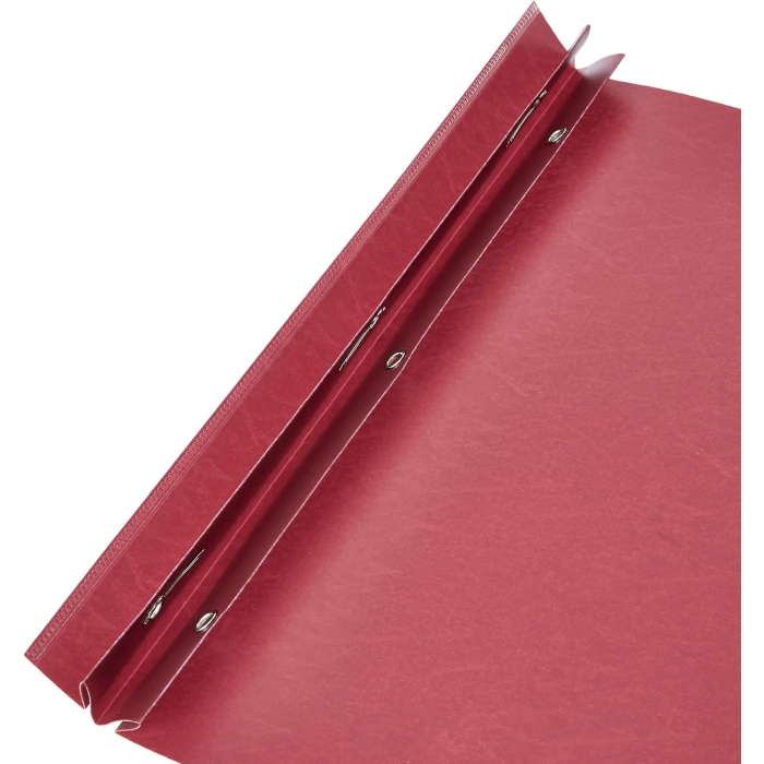 Amazon Basics Letter Size Clear Front Textured Poly Report Cover with Metal Prong - 25-Pack, Assorted Black, Navy and Red - Image 3