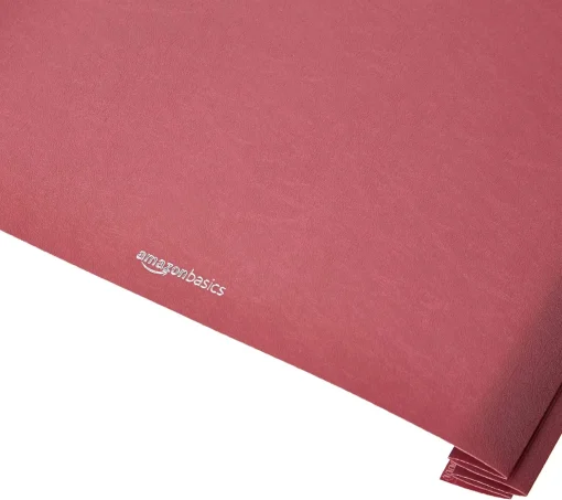 Amazon Basics Letter Size Clear Front Textured Poly Report Cover with Metal Prong - 25-Pack, Assorted Black, Navy and Red - Image 4