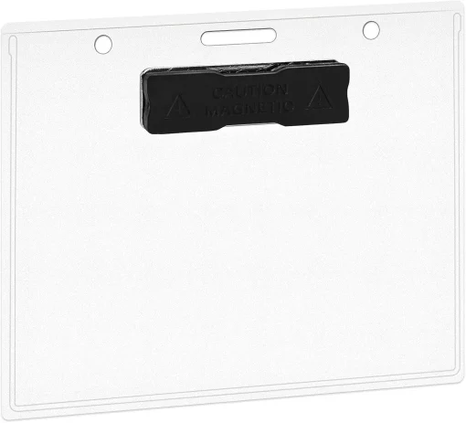 Amazon Basics Magnetic Badge Holder - Horizontal, 20-Pack - Image 2
