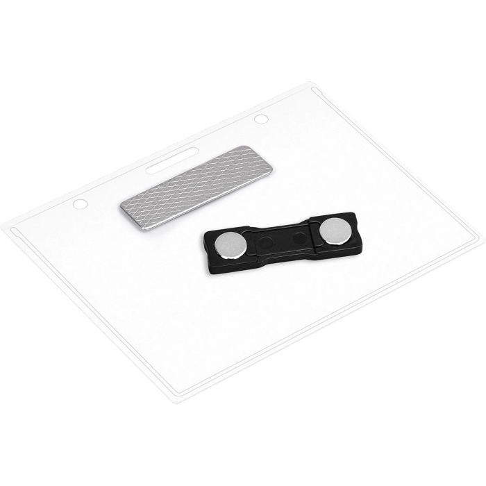 Amazon Basics Magnetic Badge Holder - Horizontal, 20-Pack - Image 3