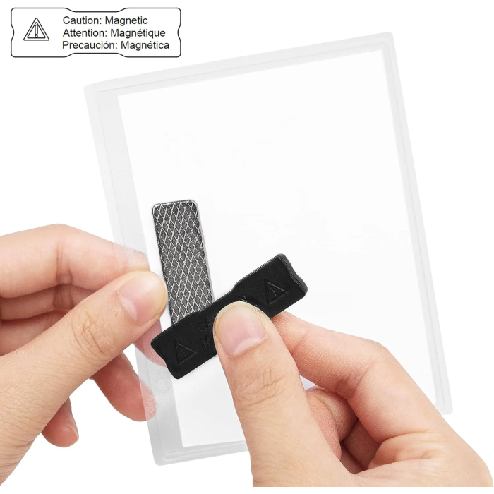 Amazon Basics Magnetic Badge Holder - Horizontal, 20-Pack - Image 4