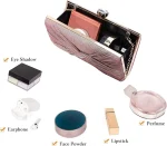 Corius Sequin Mini Handbag, Pleated Evening Bag for Women, Sparkly Rhinestone Wedding Purse, Crystal Shoulder Bag - Image 4