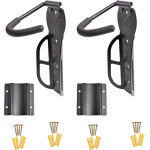 Nefree Wall Mounted Bike Racks with Tire Trays - Vertical Bike Storage Hooks for Indoor, Garage, or Shed Use - Suitable for Hanging Road, Mountain, or Hybrid Bikes - Screws Included