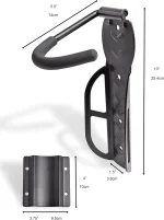 Nefree Wall Mounted Bike Racks with Tire Trays - Vertical Bike Storage Hooks for Indoor, Garage, or Shed Use - Suitable for Hanging Road, Mountain, or Hybrid Bikes - Screws Included - Image 5