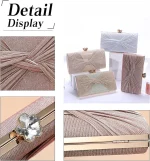 Corius Sequin Mini Handbag, Pleated Evening Bag for Women, Sparkly Rhinestone Wedding Purse, Crystal Shoulder Bag - Image 5