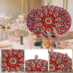 CORIOS Women Evening Bag Rhinestone Clutch Purse Sparkly Sequin Handbag - Image 4
