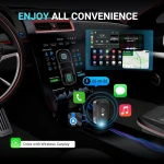 Click to see full view Wireless Car Play Adapter & Android Auto| 2 in 1 Carplay Adapter Convert Wired to Wireless for Cars with Extension Cable USB & Type C - Image 6