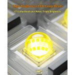 680 W Hexagonal Garage Lights, Honeycomb LED Lights, 6000 K Colour Temperature, Ring Connection Design, Pack of 14 Hexagon Garage LED Lights for Gym, Basement, Warehouse, 7.8 x 15.7 Feet, White - Image 3