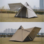 [Automatic side pole] Vidalido tent, latest model, sleeps 4 people, poles on the outside, size 2.3*2.3 meters | Burapha Camp