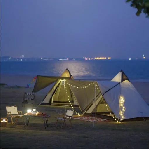 [Automatic side pole] Vidalido tent, latest model, sleeps 4 people, poles on the outside, size 2.3*2.3 meters | Burapha Camp - Image 2