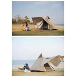 [Automatic side pole] Vidalido tent, latest model, sleeps 4 people, poles on the outside, size 2.3*2.3 meters | Burapha Camp - Image 4