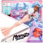 MERMAZE MERMAIDZ Color Change Shellnelle Mermaid Fashion Doll with Designer Outfit & Accessories, Stylish Hair & Sculpted Tail, Poseable, Multicolor, 580829