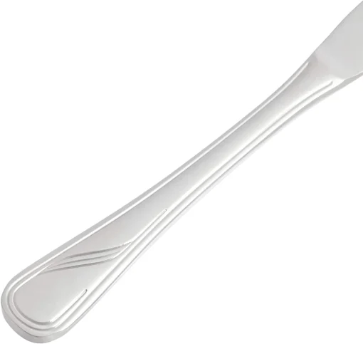 Amazon Basics 20-Piece Stainless Steel Modern Finish Flatware Set, Service for 4, Silver - Image 4