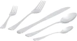 Amazon Basics 20-Piece Stainless Steel Modern Finish Flatware Set, Service for 4 - Image 3