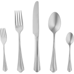 Amazon Basics 20-Piece Stainless Steel Flatware Set with Scalloped Edge, Service for 4 - Image 2