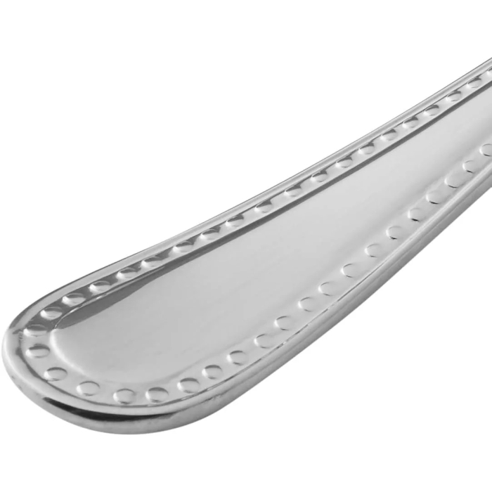 Amazon Basics 20-Piece Stainless Steel Flatware Set with Pearled Edge, Service for 4, Silver - Image 4