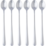 Amazon Basics Stainless Steel Macchiato Spoon with Round Edge, Pack of 6 - Image 2
