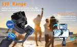 Click to see full view F10 Handheld 3-Axis Phone Stabilizer Foldable Gimbal with Tripod, Video Stabilizer for Vlogging Recording with Panoramic Shooting Easy to Use - Image 9