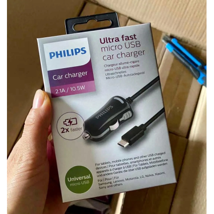PHILIPS Ultra fast micro USB car charger Originall