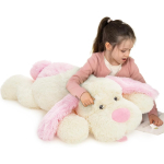 VTG Kellytoy Floppy Dog Plush Stuffed Animal Laying Down Cream Tan Large72CM - Image 3