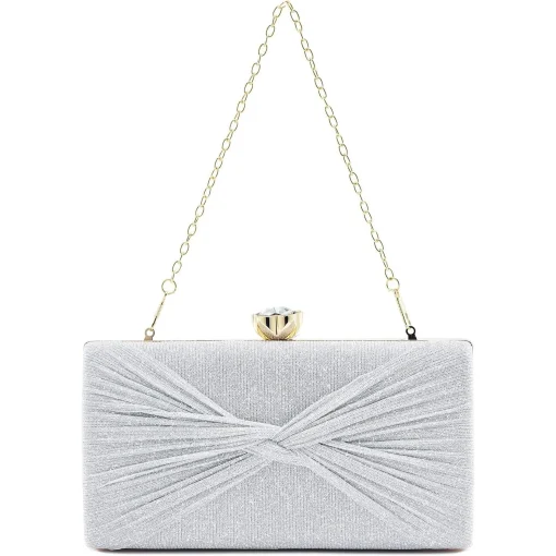 Women Glistening Evening Clutch Bag Rhinestone Glitter Handbag Wedding Purse Cocktail Party Bag Formal Clutches - Image 3