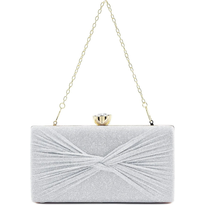 Women Glistening Evening Clutch Bag Rhinestone Glitter Handbag Wedding Purse Cocktail Party Bag Formal Clutches - Image 3