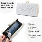 Women Glistening Evening Clutch Bag Rhinestone Glitter Handbag Wedding Purse Cocktail Party Bag Formal Clutches - Image 5