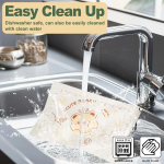 QELEG Non-Stick Silicone Baking Mat, 28'' X 20" Non Slip Pastry Mats Reusable Silicone Rolling Out Dough Mat with Measuremen and Edge Heightening Beige - Image 6