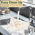 QELEG Non-Stick Silicone Baking Mat, 28'' X 20" Non Slip Pastry Mats Reusable Silicone Rolling Out Dough Mat with Measuremen and Edge Heightening Beige - Image 6