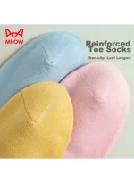 MIIOW [deodorizing And Antibacterial] Women's Socks, Pure Cotton, Summer Women's Socks, Solid - Image 5