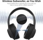 Nokia Wireless Bluetooth 5.0 On-Ear Headphones, Pair Two Devices Simultaneously Studio Headphone, aptX Low Latency 41 Hours Comfortable Wired Built-in Microphone Headsets for iPhone, E1200 Black - Image 4