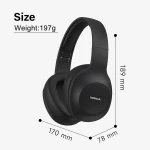 Nokia Wireless Bluetooth 5.0 On-Ear Headphones, Pair Two Devices Simultaneously Studio Headphone, aptX Low Latency 41 Hours Comfortable Wired Built-in Microphone Headsets for iPhone, E1200 Black - Image 9