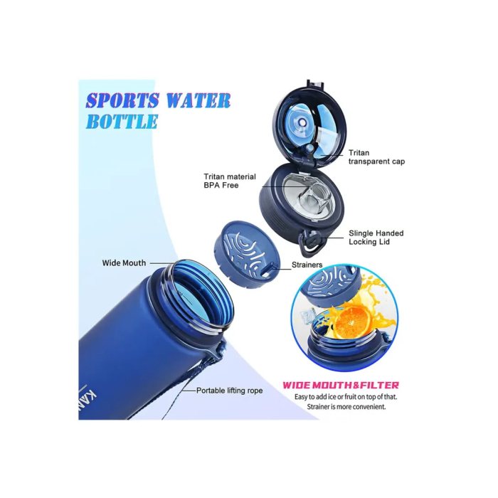 Kangxiyuan 1000ml Sports Water Bottle - Perfect for sports activities and everyday use - Image 5