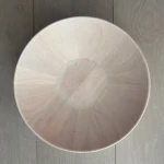 White Washed Rubberwood Serving Bowl. Deep rounded modern, fresh natural look. This versatile bowl is ideal for serving fruits, salads and other dishes. - Image 3
