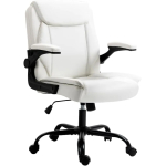 Artiss Gaming Chair Ergonomic Office Chairs Height Adjustable Leather Computer Desk Seat with 135° Recline, High Back and 360°-Swivel Seating White for Executive Home