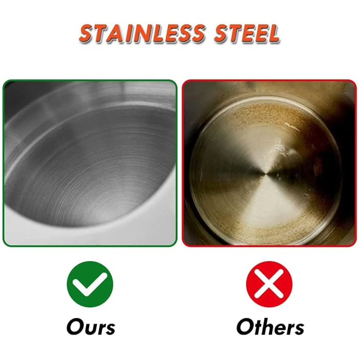 Stainless Steel Whistling Tea Kettles, 2.5 Quart Teapot with Anti-heat Wood Grain Silicone Handle - Whistling Stainless Steel Tea Pot Modern Tea Kettles - Image 6