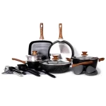 C&E Juego de 17 piezas de ollas y sartenes de Granito. - Image 3