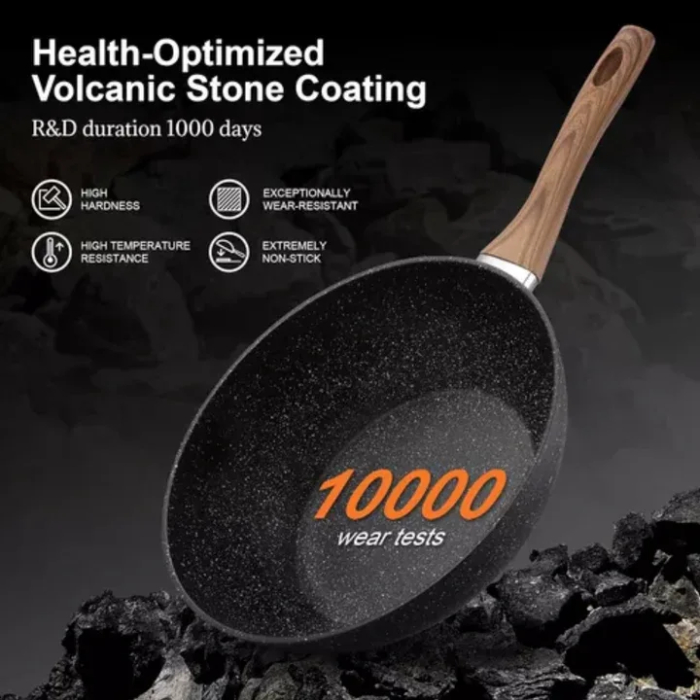 C&E Juego de 17 piezas de ollas y sartenes de Granito. - Image 4