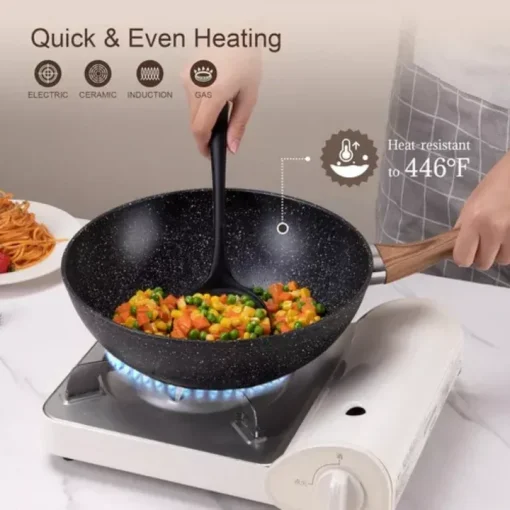 C&E Juego de 17 piezas de ollas y sartenes de Granito. - Image 5