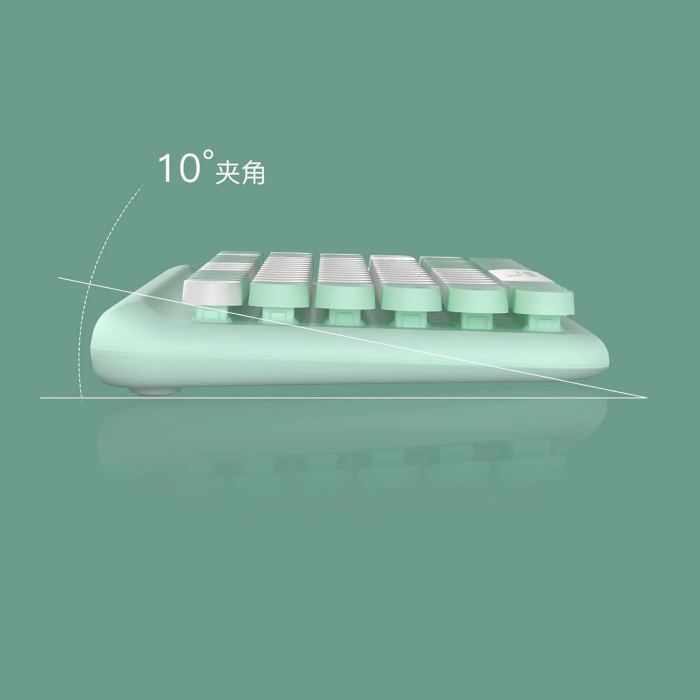 Wireless Keyboard and Mouse Combo,85 Keys Retro Keyboard with Round Keys, 2.4G Portable Keyboard Mouse Set for Desktop/Laptop/Windows PC（Keyboard and Mouse Share only 1 USB Receiver） - Image 7