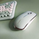 Wireless Keyboard and Mouse Combo,85 Keys Retro Keyboard with Round Keys, 2.4G Portable Keyboard Mouse Set for Desktop/Laptop/Windows PC（Keyboard and Mouse Share only 1 USB Receiver） - Image 8