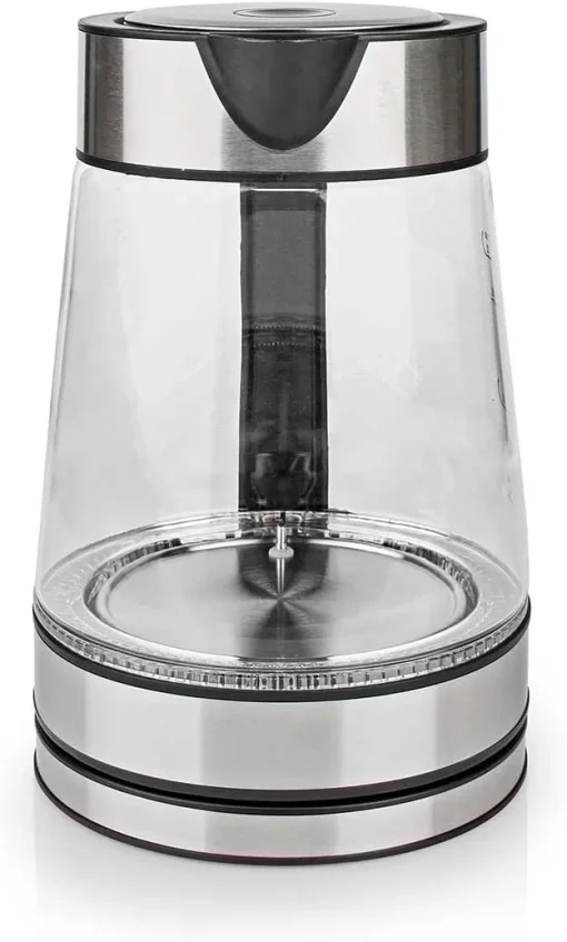 INCO NEDIS SmartLife Kettle, Wi-Fi 1.7L Glass, 60,70,80,90, 100°C, Temperature Display Rotatable 360 Degrees, Concealed Heating Element, Strix Controller Boil Dry Protection, Android IOS, WIFIWK10CGS, - Image 2