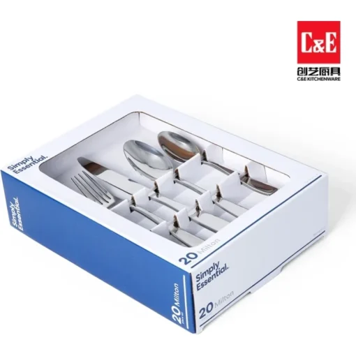 C&E Cutlery Set 20 pcs, Silver 31025520 - Image 2