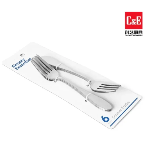C&E fork 6 pcs, silver 600 - Image 2