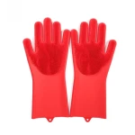 C&E Red silicone cleaning gloves 2 pieces - Image 4