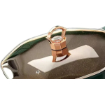 YOSELF Generic Octagonal Frying Pan Woks Nonstick Pan Cooking Saucepan for Picnic Outdoors Home, Green, 32cmx10cm - Image 3