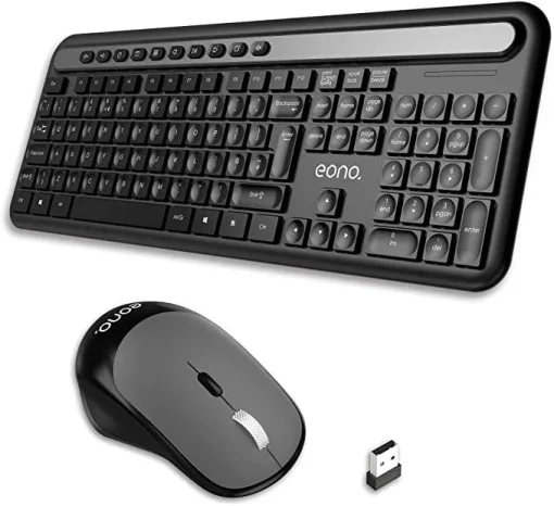 KEYBOARD AND MOUSE EONO IS-2209 WIRELESS COMBO PACK COMFORTABLE QUITE TYPING. Buy Max.Shop - Image 3