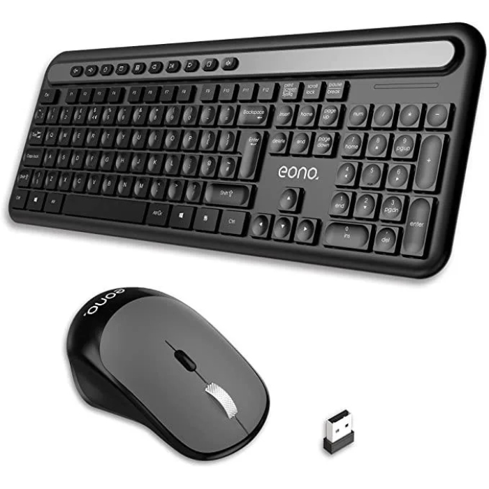 KEYBOARD AND MOUSE EONO IS-2209 WIRELESS COMBO PACK COMFORTABLE QUITE TYPING. Buy Max.Shop - Image 3
