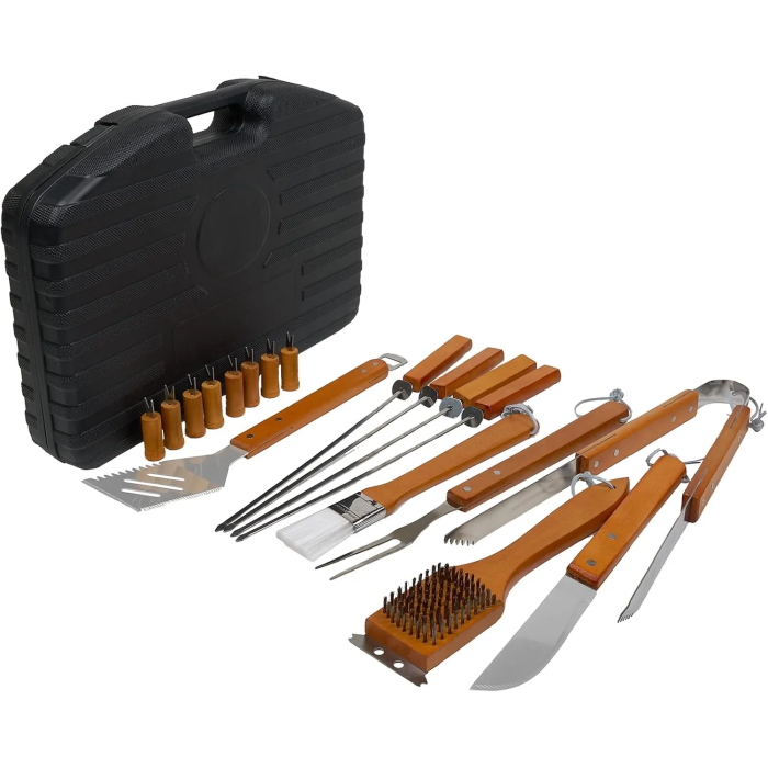 Mr. bar-bq 18-Piece Plastic Handle Hardware Tool Set, Black - Image 5