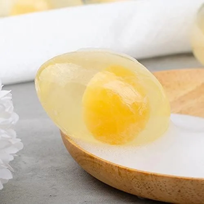 Organic Collagen Egg Soap Handmade Cleansing Soap for Face and Bath 80g* 5 bars - Image 6